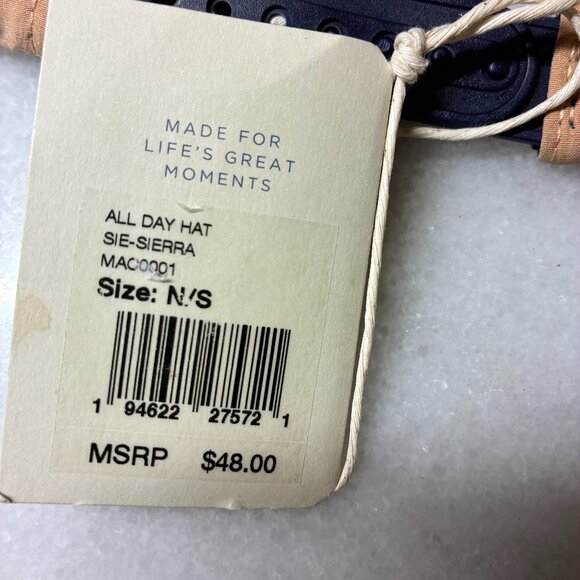 Faherty All Day™ Hat in Sierra (Tan) New with Tags (NWT) N/S - Picture 6 of 6